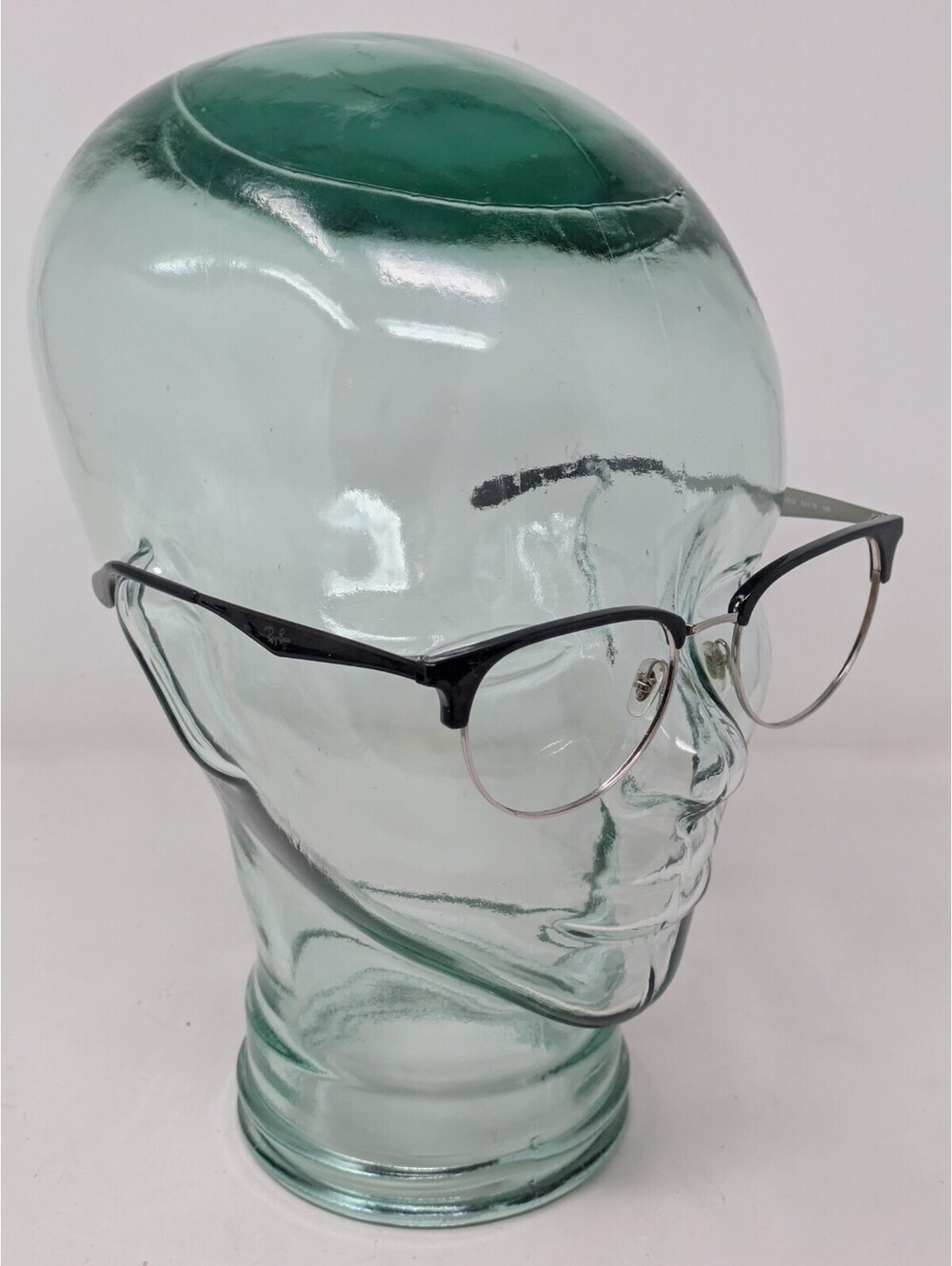 Ray Ban RB6396 2932 Black & Silver Clubmaster Style Eyeglasses Frames 51-19-140